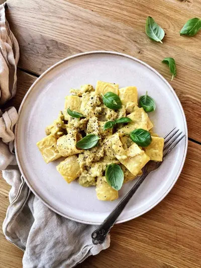 Vegaaninen pollo limonello